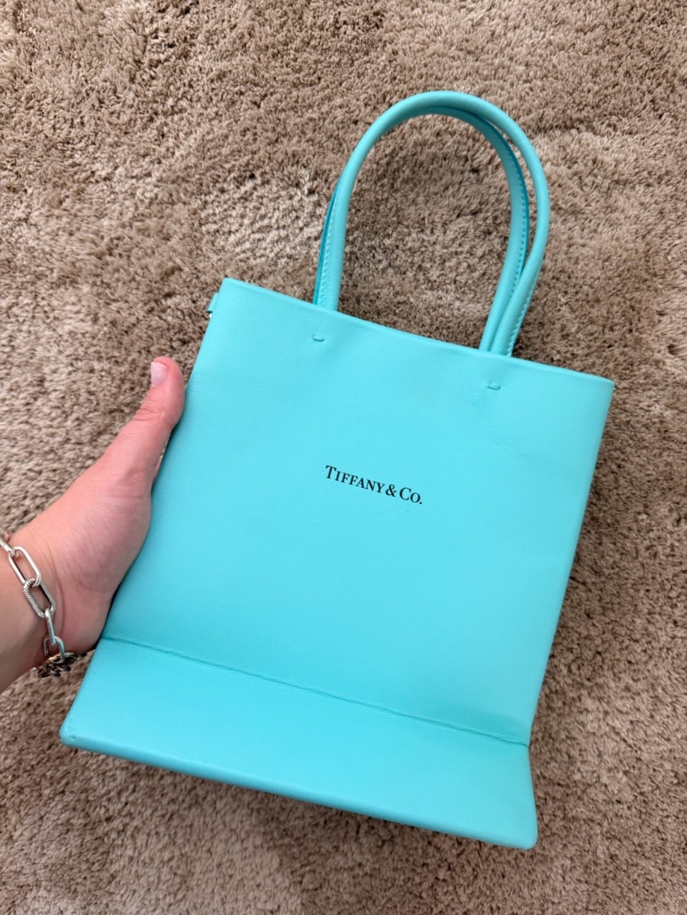 Tiffany & Co. Turquoise Tote Bag